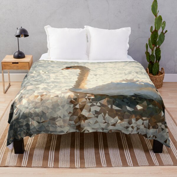 Item preview, Swan Low Polygon Digital Art Low Poly Art designed and sold by SpiroJo.