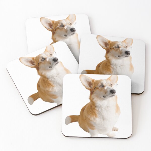 Item preview, Pembroke Welsh Corgi Wearing Glasses designed and sold by TheAnimalZ00.