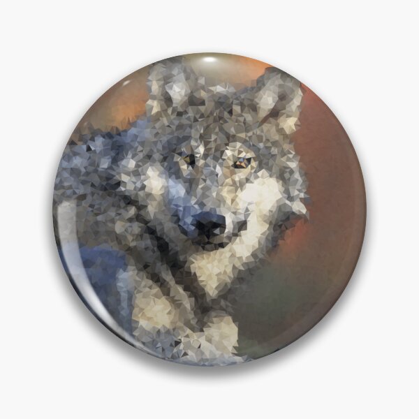 Item preview, Wolf Low Polygon Digital Art Low Poly Art designed and sold by SpiroJo.