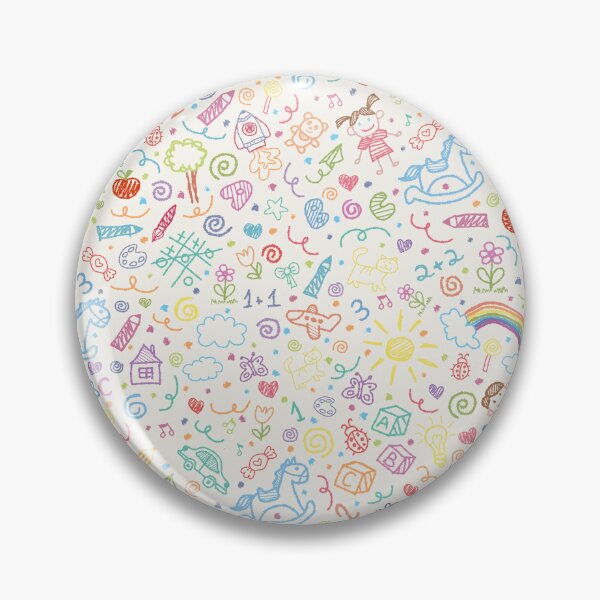 Item preview, Kindergarten Colorful Pattern, Cute Crayon Drawings designed and sold by Criativa Club.
