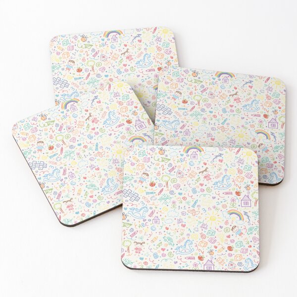 Item preview, Kindergarten Colorful Pattern, Cute Crayon Drawings designed and sold by Criativa Club.