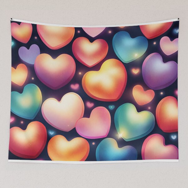 Item preview, Lots of Love Colorful Hearts Design  designed and sold by Giggle Crafts Co.