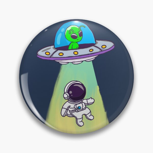 Item preview, Alien Invasion - Blue Background  designed and sold by HarrisonDesign.