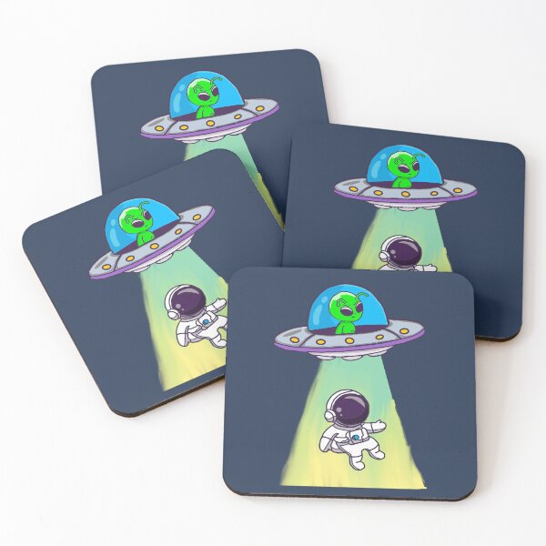 Item preview, Alien Invasion - Blue Background  designed and sold by HarrisonDesign.