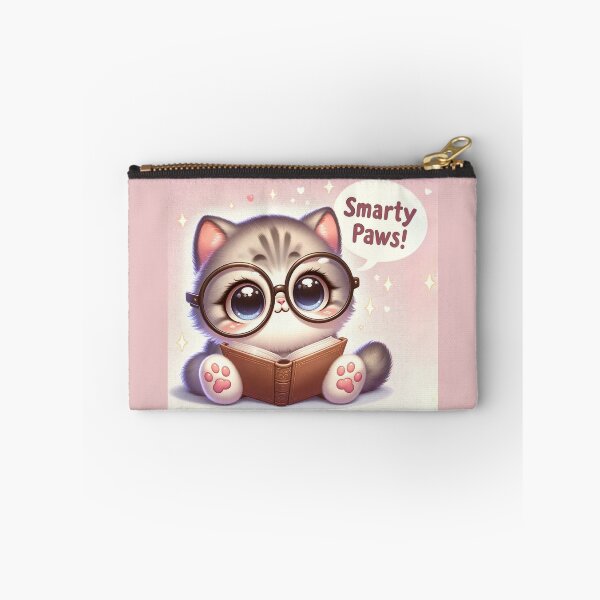 Item preview, Bookish Smarty Pants Kitten Charm designed and sold by ZenEverAI.