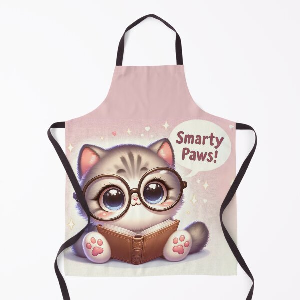 Item preview, Bookish Smarty Pants Kitten Charm designed and sold by ZenEverAI.