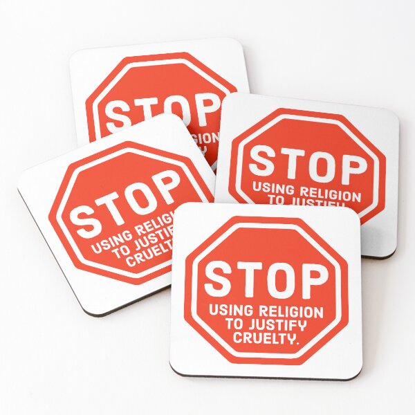 Item preview, Stop using religion to justify cruelty  designed and sold by Rachel the Artist .