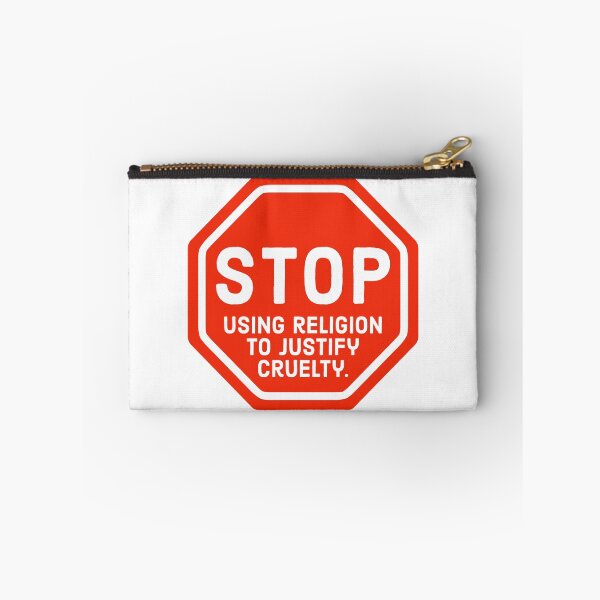 Item preview, Stop using religion to justify cruelty  designed and sold by Rachel the Artist .