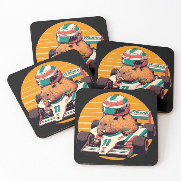 Item preview, Capybara Grand Prix: Racing Furry F1 Champion designed and sold by Paubiz.