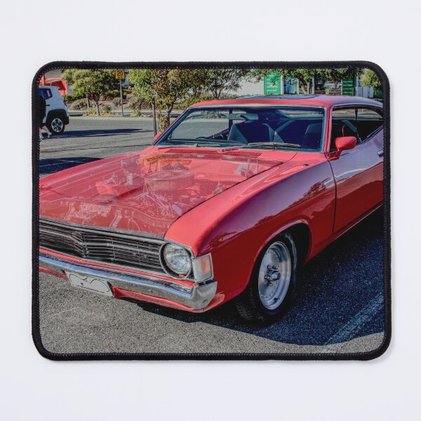 Item preview, Misted bonnet Ford Falcon Coupe in red 03 designed and sold by Cars around Adelaide.