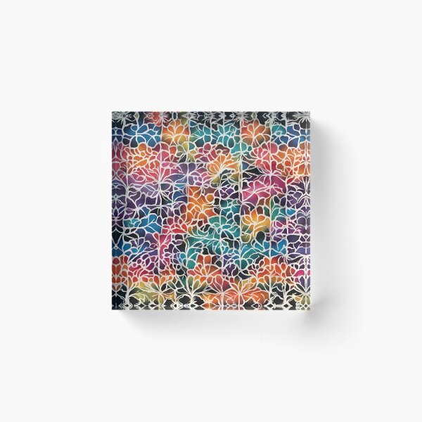 Item preview, Colorful versatile flowery pattern designed and sold by AnyInk.