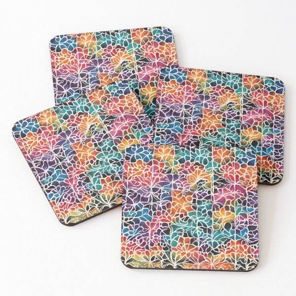 Item preview, Colorful versatile flowery pattern designed and sold by AnyInk.
