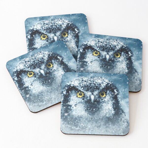 Item preview, Owl Low Polygon Digital Art Low Poly Art designed and sold by SpiroJo.