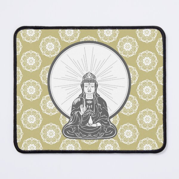 Item preview, Kuan Yin Sattva - Gold, Slate, Snow designed and sold by Irene Estelle.