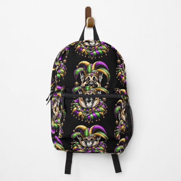 Item preview, German Shepherd Dog Mardi Gras Festival Clown Carnival Celebration designed and sold by JoelFox165.