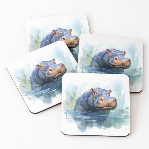 Item preview, Hippo Art #4 | Hippo Lovers designed and sold by ksgraphics222.