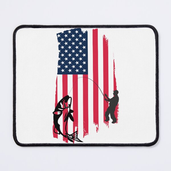 Item preview, American Flag Fishing Fisherman USA Fish sticker designed and sold by designleon19.