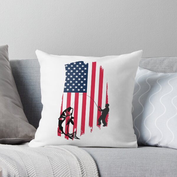Item preview, American Flag Fishing Fisherman USA Fish sticker designed and sold by designleon19.