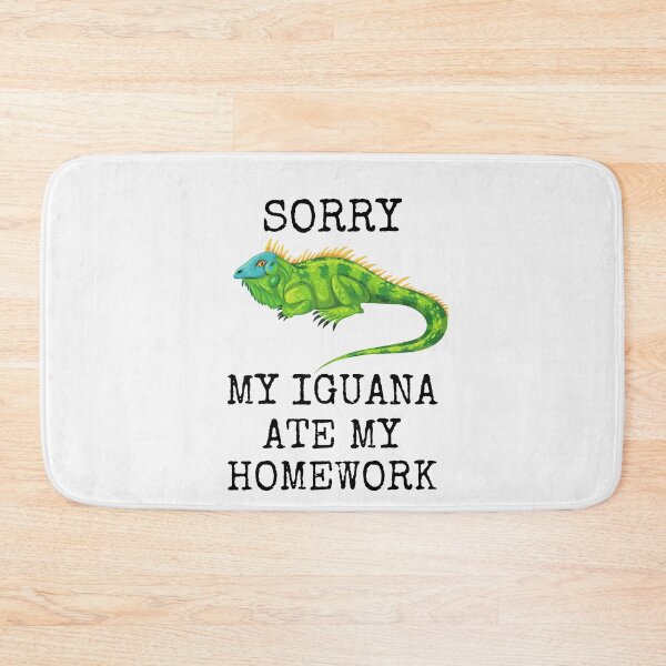 Item preview, Funny Homework My Iguana Ate My Homework Lessons Pets designed and sold by MagicSD Designs.