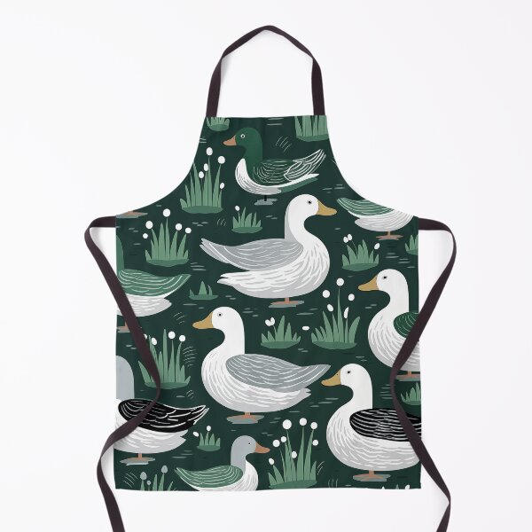 Item preview, Grey, White, and Green Ducks designed and sold by ArtNouveauChic.