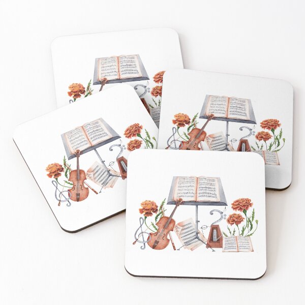 Item preview, String Music Instrument with Marigold Flowers designed and sold by SvettyArt.
