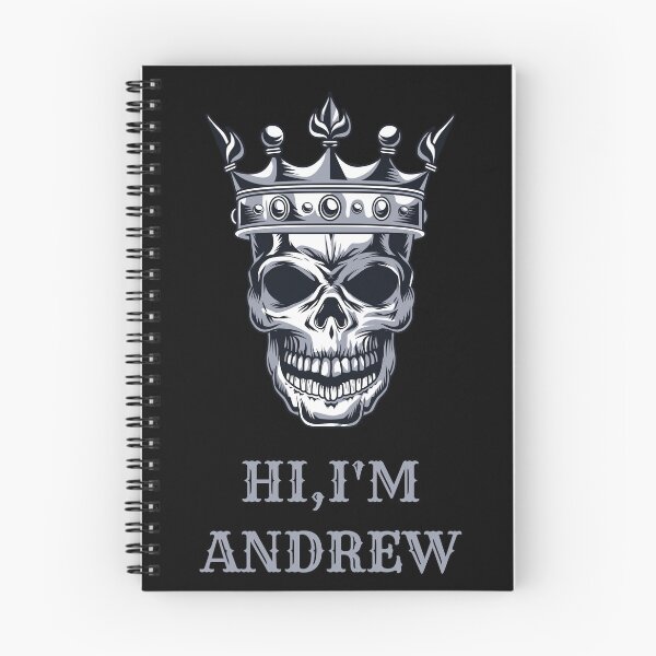 Item preview, ANDREW NAME SHIRT: CROWNED SKULL HI, I'M ANDREW. designed and sold by AlexRelax.