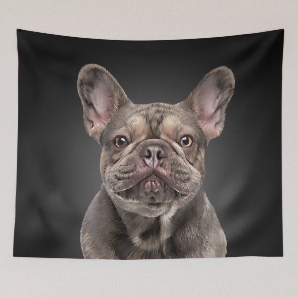 Item preview, Drawing dog French Bulldog designed and sold by bonidog.