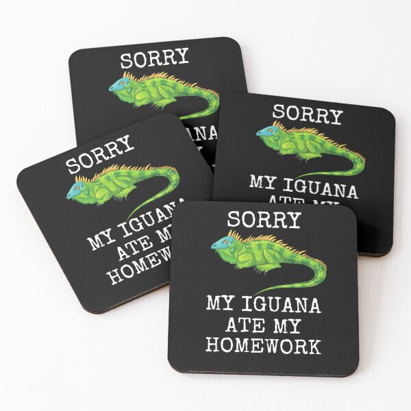 Item preview, Funny Homework My Iguana Ate My Homework Lessons Pets designed and sold by MagicSD Designs.