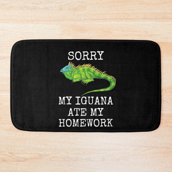 Item preview, Funny Homework My Iguana Ate My Homework Lessons Pets designed and sold by MagicSD Designs.
