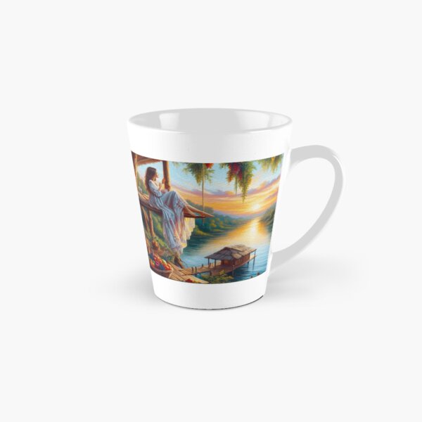 Item preview, Woman Looking at the Sunrise in Paradise designed and sold by Paper Bee Gift Shop.