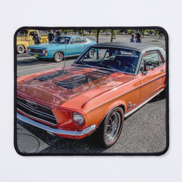 Item preview, Misted bonnet Ford Mustang in orange designed and sold by Cars around Adelaide.