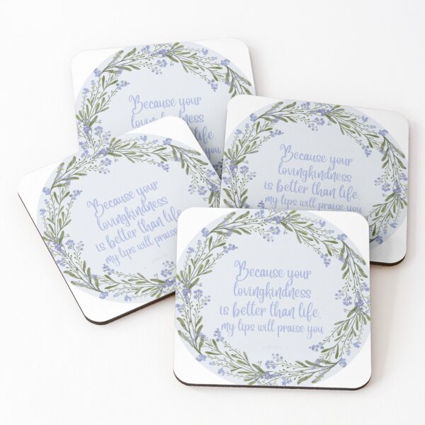 Item preview, Greenery Wreath Psalm 63.3 (Purple) designed and sold by Petra-Supply-Co.