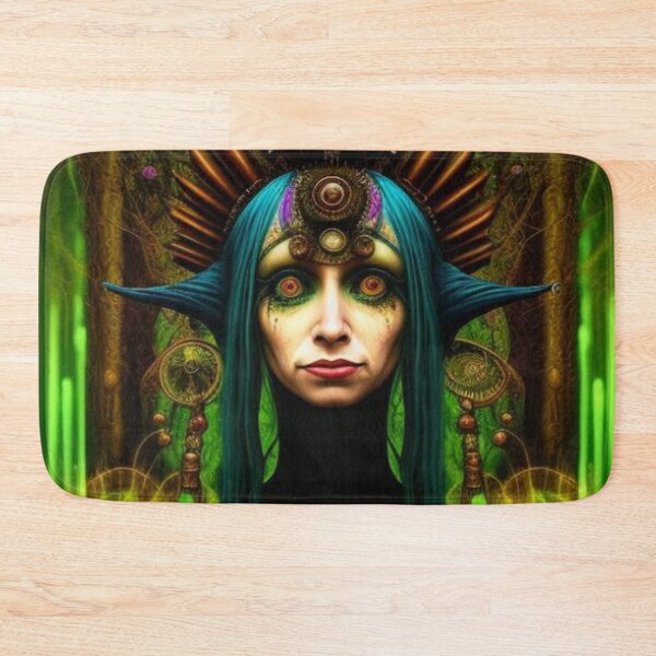 Item preview, Dark Trippy Colorful Steampunk Art Woman  designed and sold by TheDarkWardrobe.
