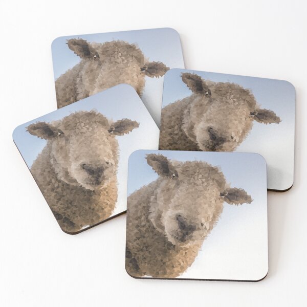 Item preview, Sheep Low Polygon Digital Art Low Poly Art designed and sold by SpiroJo.