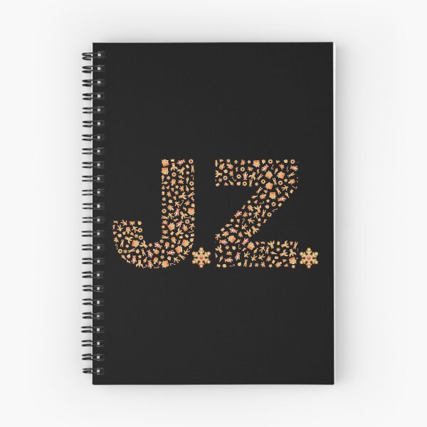 Item preview, J.Z. JZ J Z initials, Christmas, Gingerbread, Dark pattern, Xmas designed and sold by Cerulean-Shop.