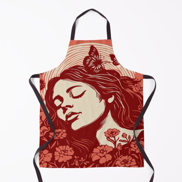 Item preview, Linocut Woman designed and sold by Texterns.