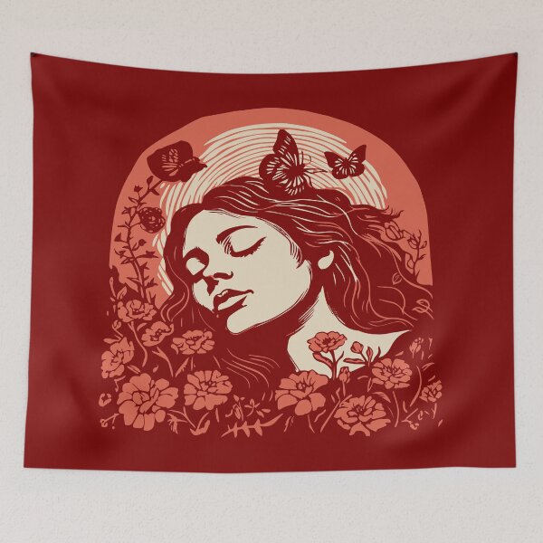 Item preview, Linocut Woman designed and sold by Texterns.