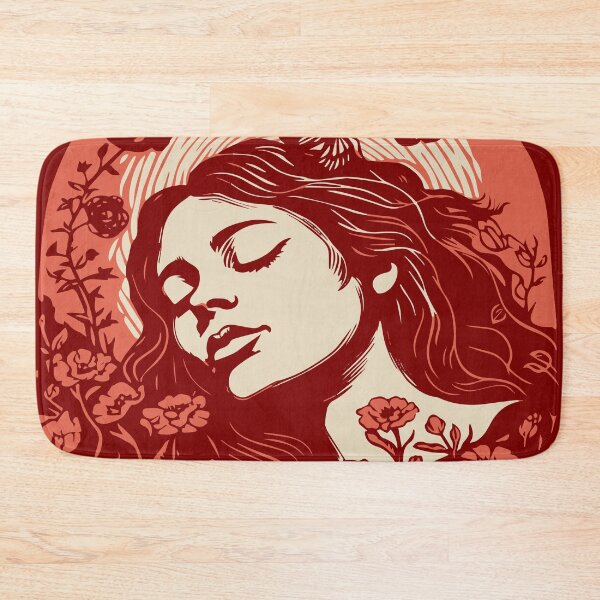 Item preview, Linocut Woman designed and sold by Texterns.
