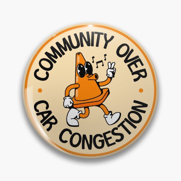 Item preview, Community Over Car Congestion - Urban Planner designed and sold by Picket Club.