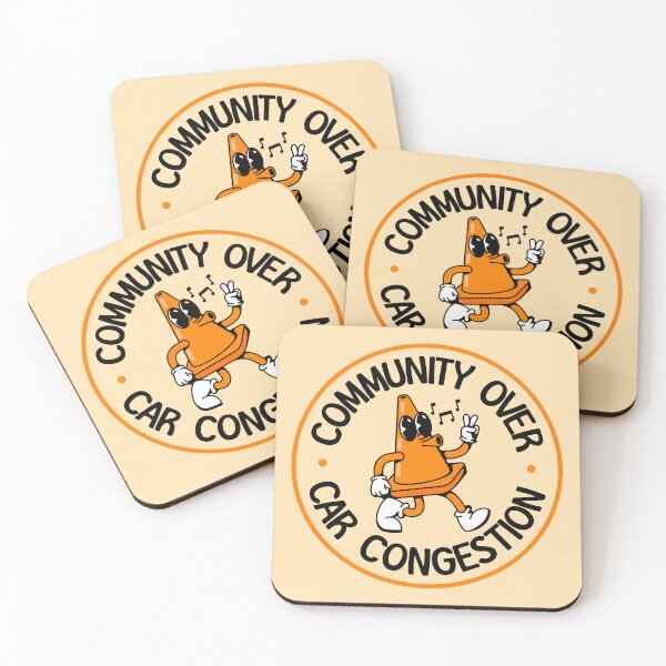 Item preview, Community Over Car Congestion - Urban Planner designed and sold by Picket Club.