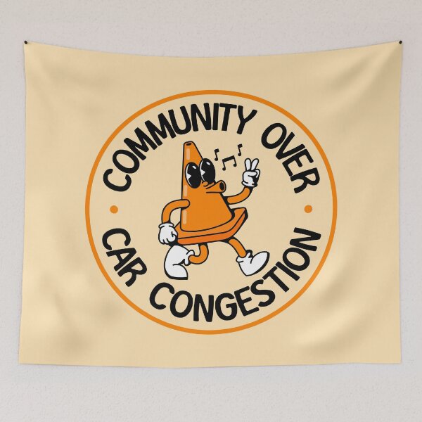 Item preview, Community Over Car Congestion - Urban Planner designed and sold by Picket Club.