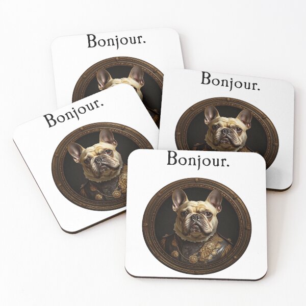 Item preview, French Bulldog - Bonjour designed and sold by The-Hoff-Shop.