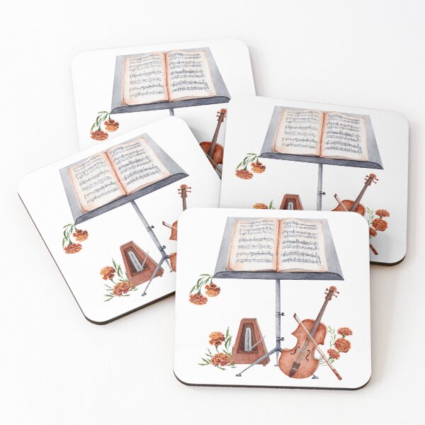 Item preview, Music Design with Manuscript and Violin designed and sold by SvettyArt.