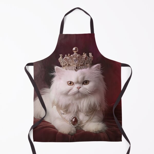 Item preview, White Persian Cat with Crown 03 designed and sold by Elisabeth Lucas.