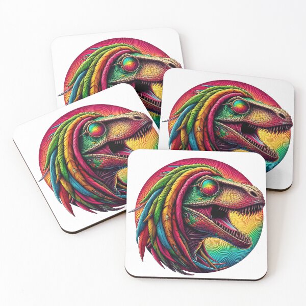 Item preview, Psychedelic Visionary: Dino in Dreamy Glasses designed and sold by Paubiz.