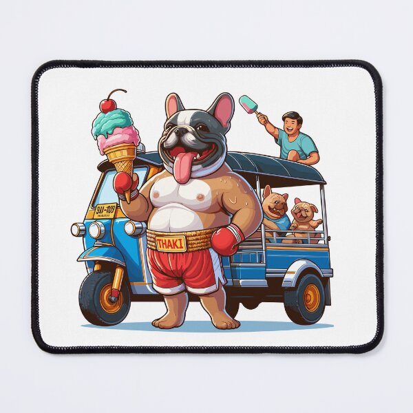 Item preview, Papa bull dog loves to travel Thailand designed and sold by olopaw.