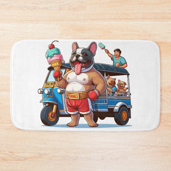 Item preview, Papa bull dog loves to travel Thailand designed and sold by olopaw.