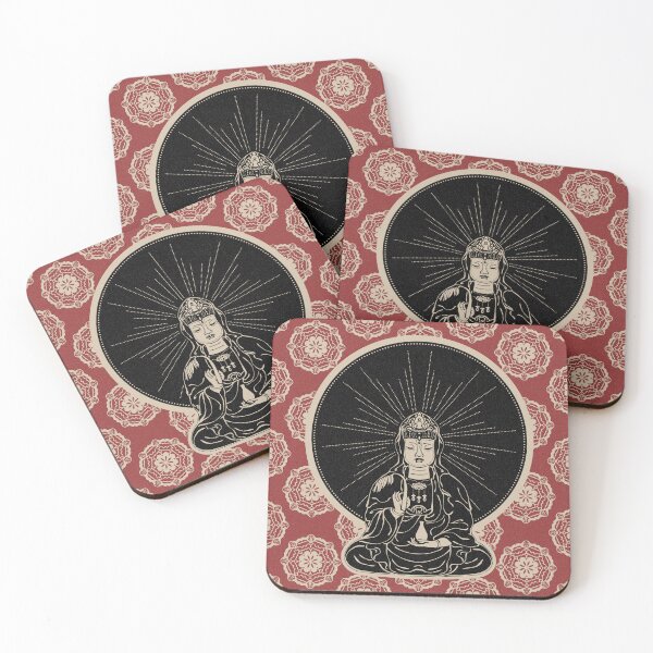 Item preview, Kuan Yin Sattva - Ruby, Coal, Dove designed and sold by Irene Estelle.