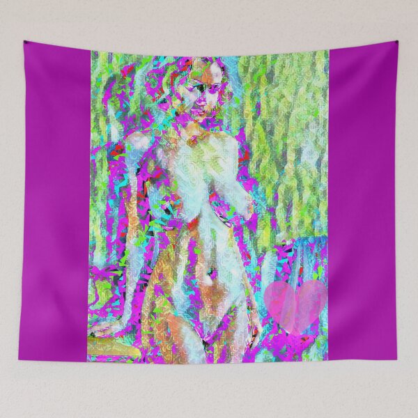 Item preview, Semi-abstract digital painting of beautiful nude female model. designed and sold by pulchritude560.