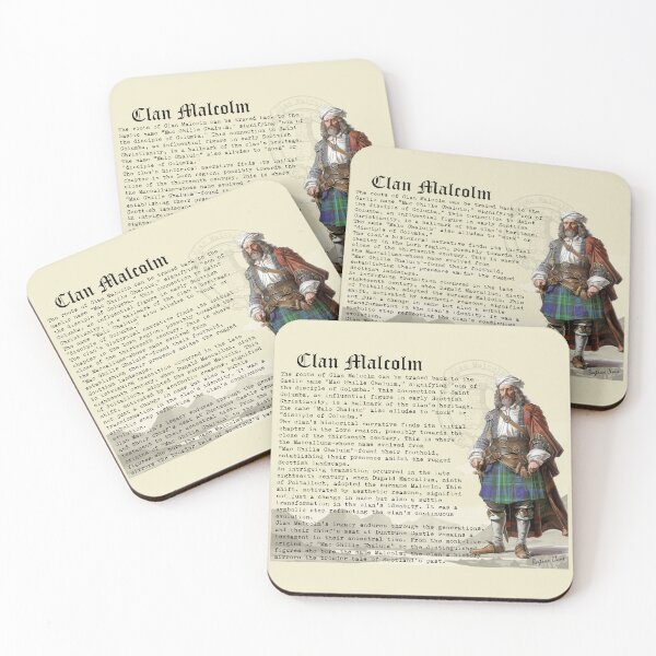 Item preview, Malcolm Scottish History  designed and sold by BagTown Clans.